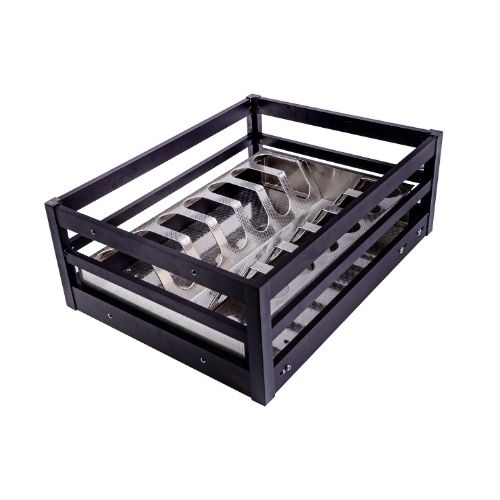 MATTE GREY THALI BASKET - 8"
