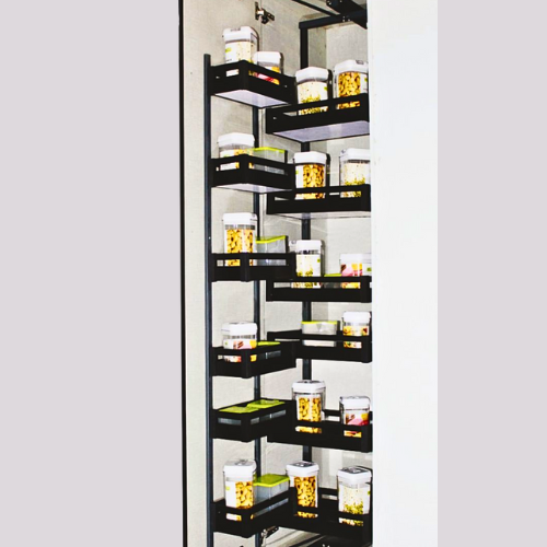 MATTE BLACK PANTRY PULLOUT (SOFT CLOSE FRAME)
