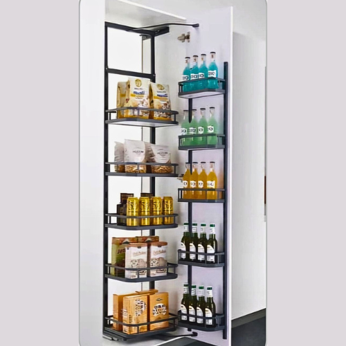 GREY DIAMOND ARENA PANTRY (SOFT CLOSE FRAME)