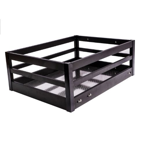 MATTE GREY GRAIN BASKET - 8"