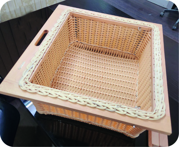 WICKER BASKET (CANE+SYNTHETIC)