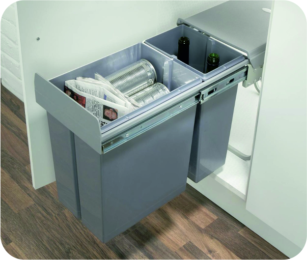 DOUBLE DUSTBIN SOFTCLOSE (20+20 LTR)
