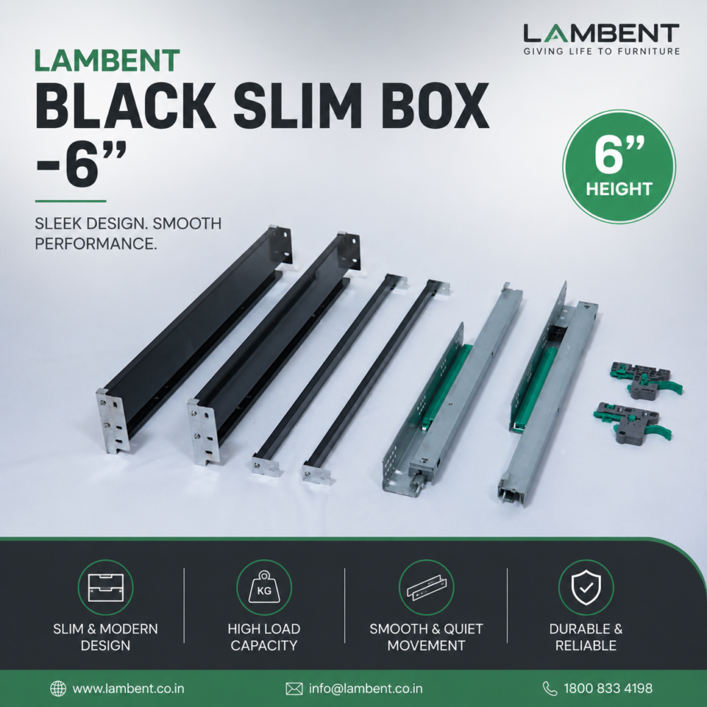 Lambent Black Slim Box -6”