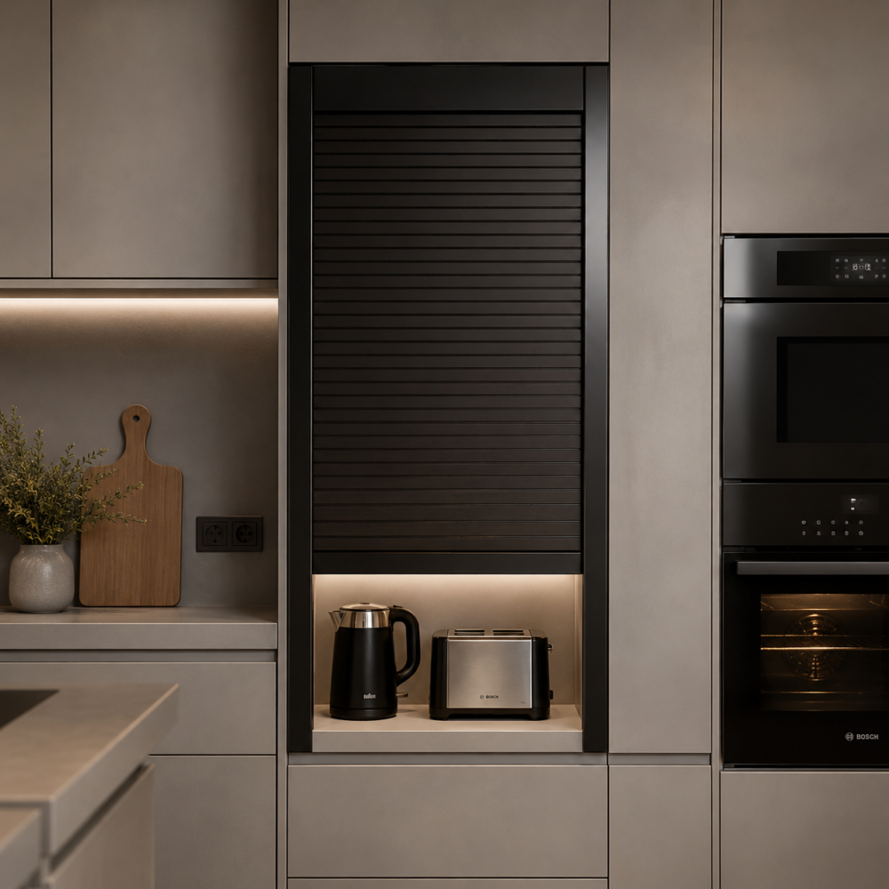 ROLLING SHUTTER GLASS BLACK
