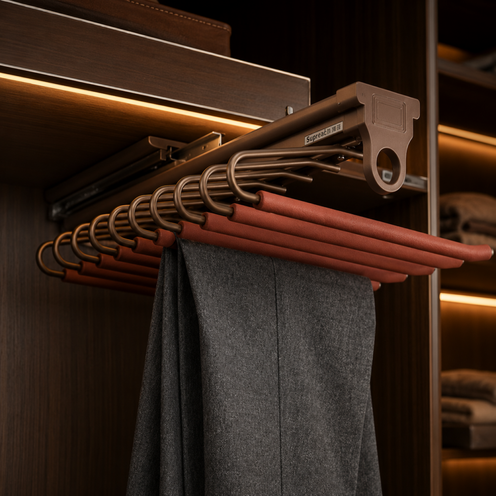 SOFT CLOSE MOCHA V-SHAPE RACK