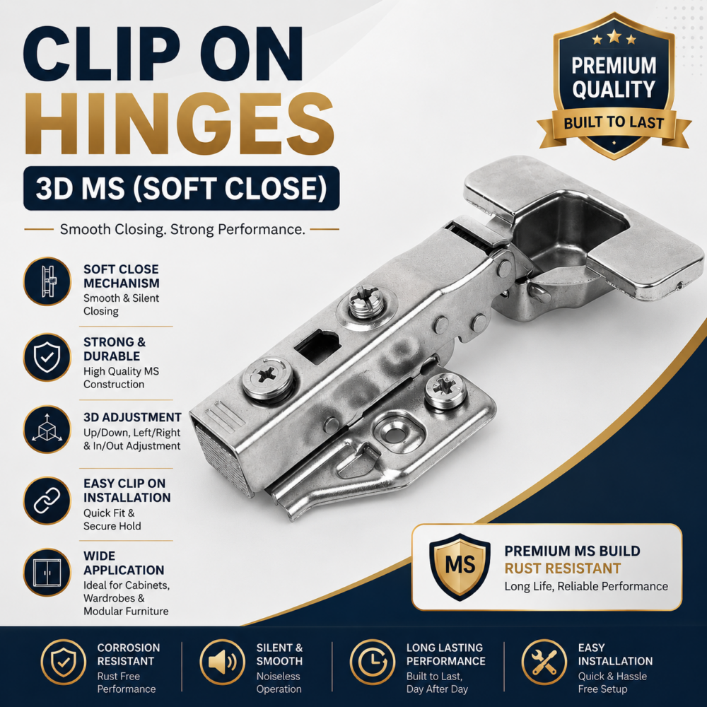 MS CLIP ON HINGES 3D (SOFT CLOSE)