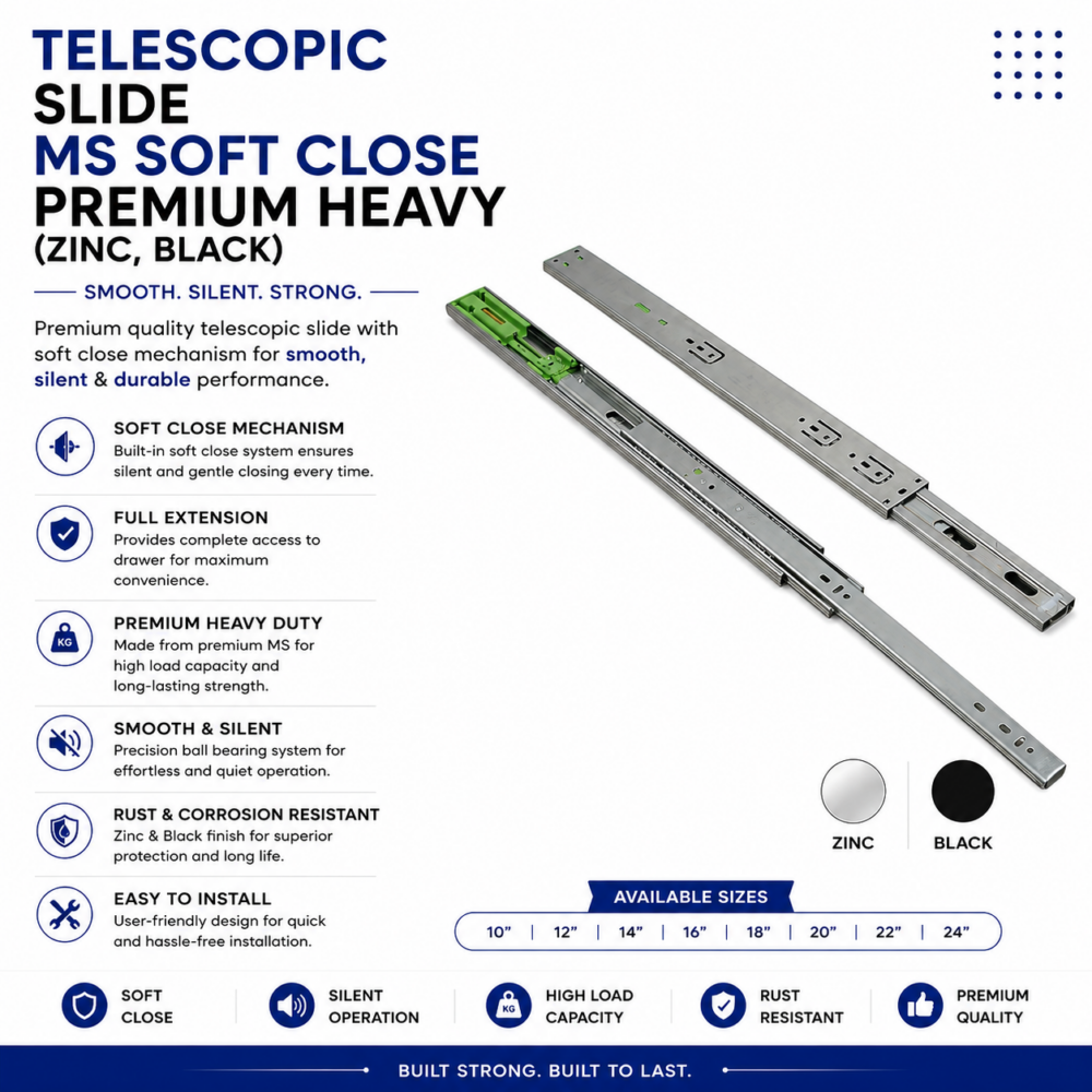 TELESCOPIC SLIDE SOFT CLOSE