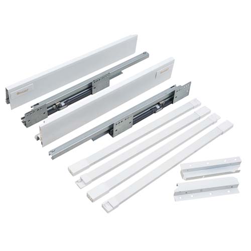 TANDEM SLIDE WHITE WITH DOUBLE SQUARE GALLERY (8")