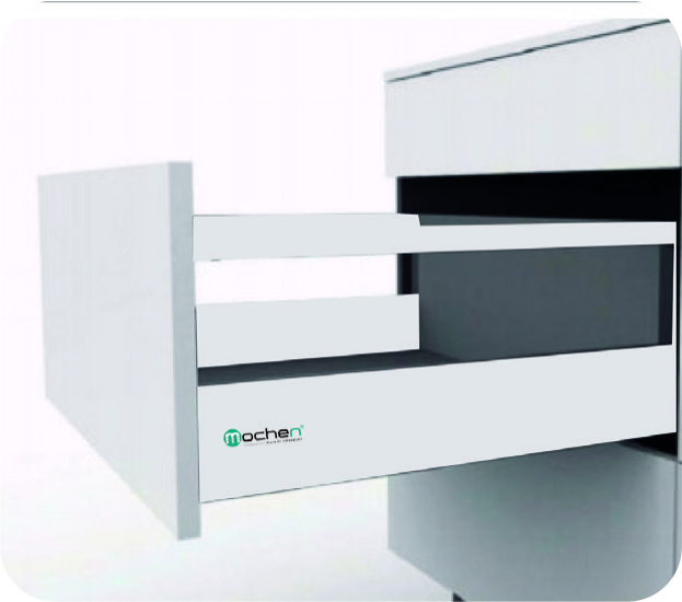 TANDEM SLIDE WHITE WITH DOUBLE SQUARE GALLERY (8")
