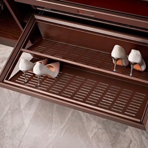 SOFT CLOSE MOCHA SHOES RACK