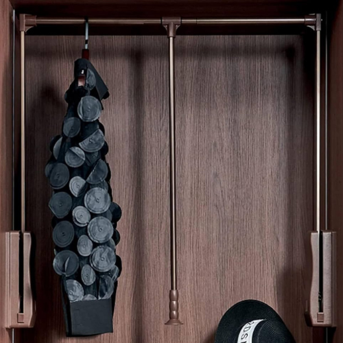SOFT CLOSE MOCHA WARDROBE LIFTER