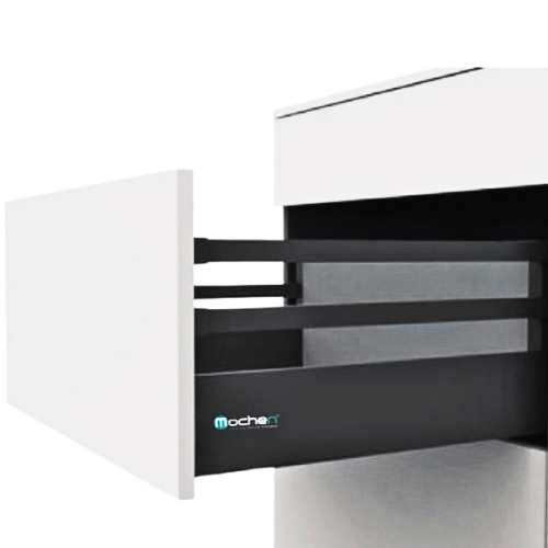 TANDEM SLIDE GREY WITH DOUBLE SQUARE GALLERY (8")