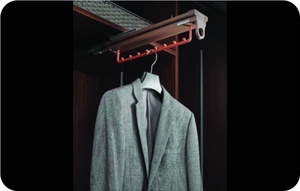 SOFT CLOSE MOCHA CLOTH HOLDER