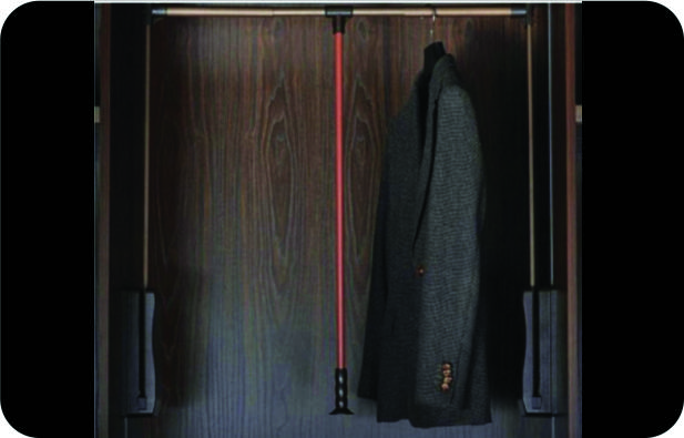 SOFT CLOSE MOCHA WARDROBE LIFTER