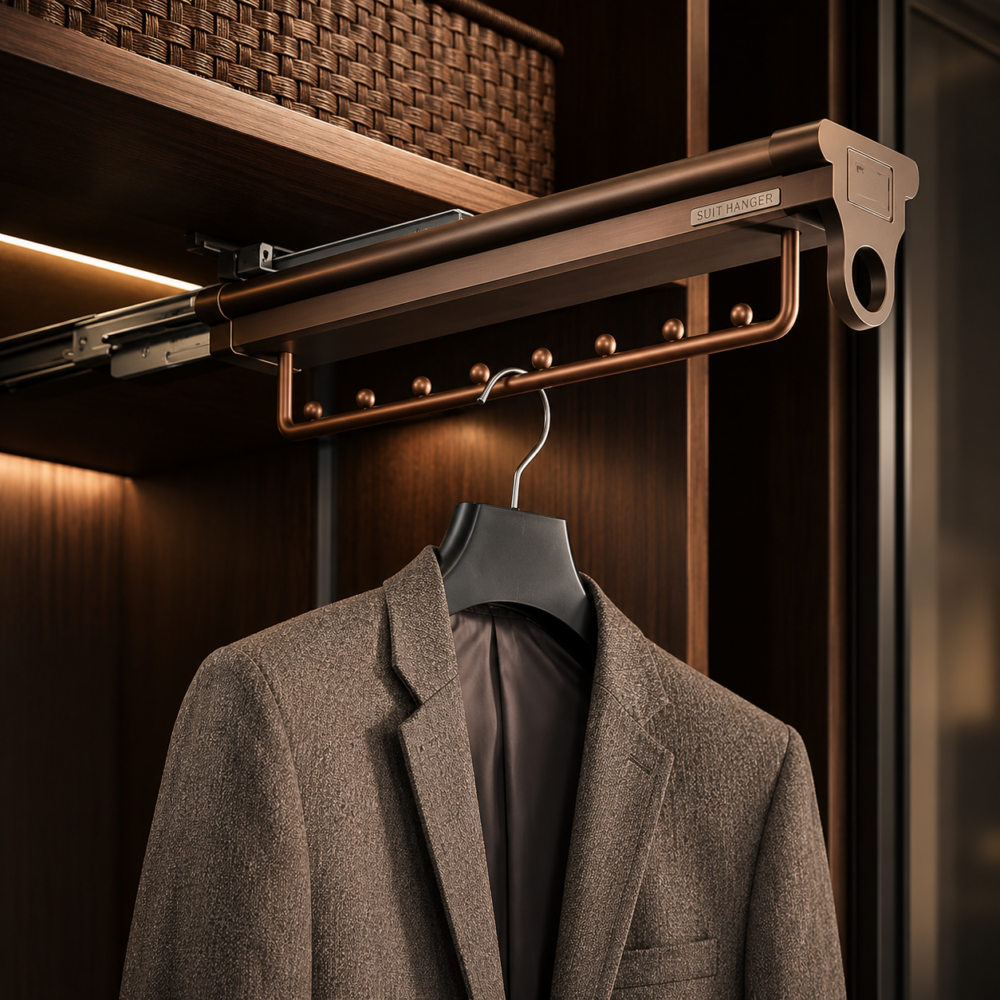 SOFT CLOSE MOCHA CLOTH HOLDER