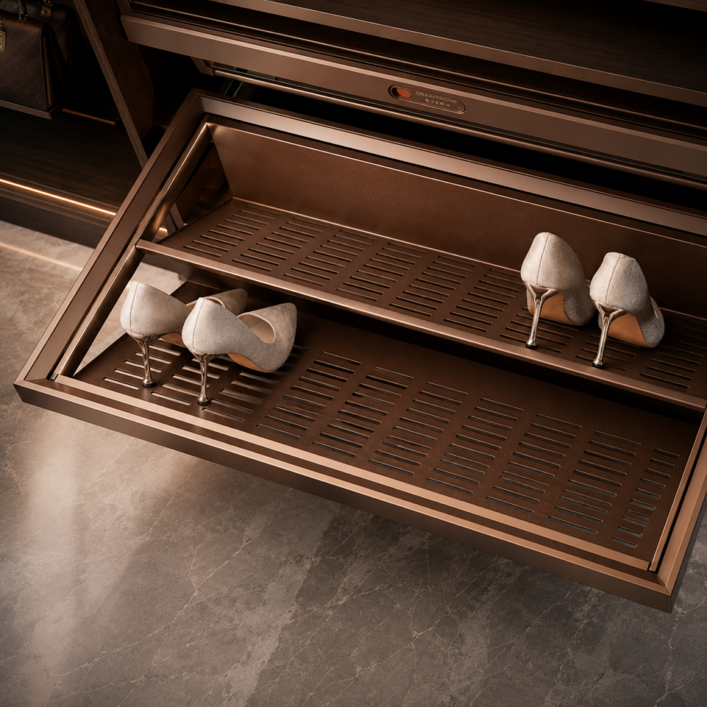 SOFT CLOSE MOCHA SHOES RACK