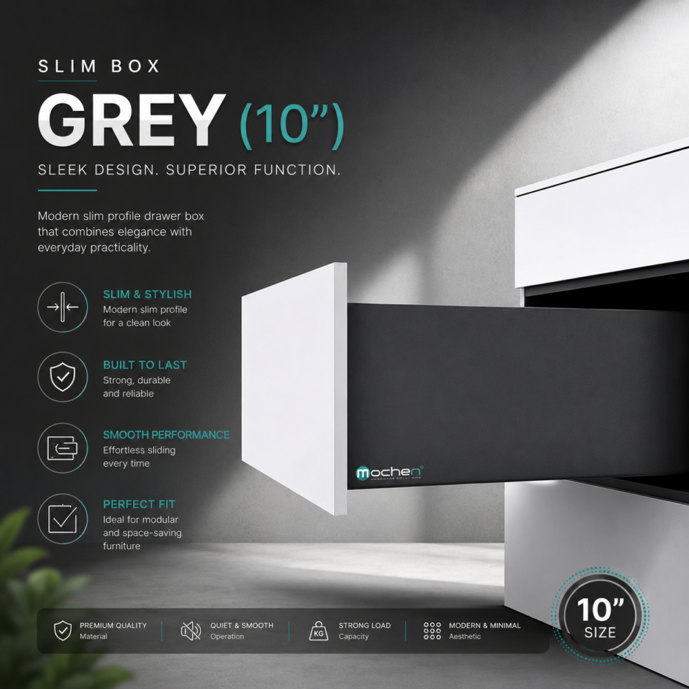 SLIM BOX GREY (8")