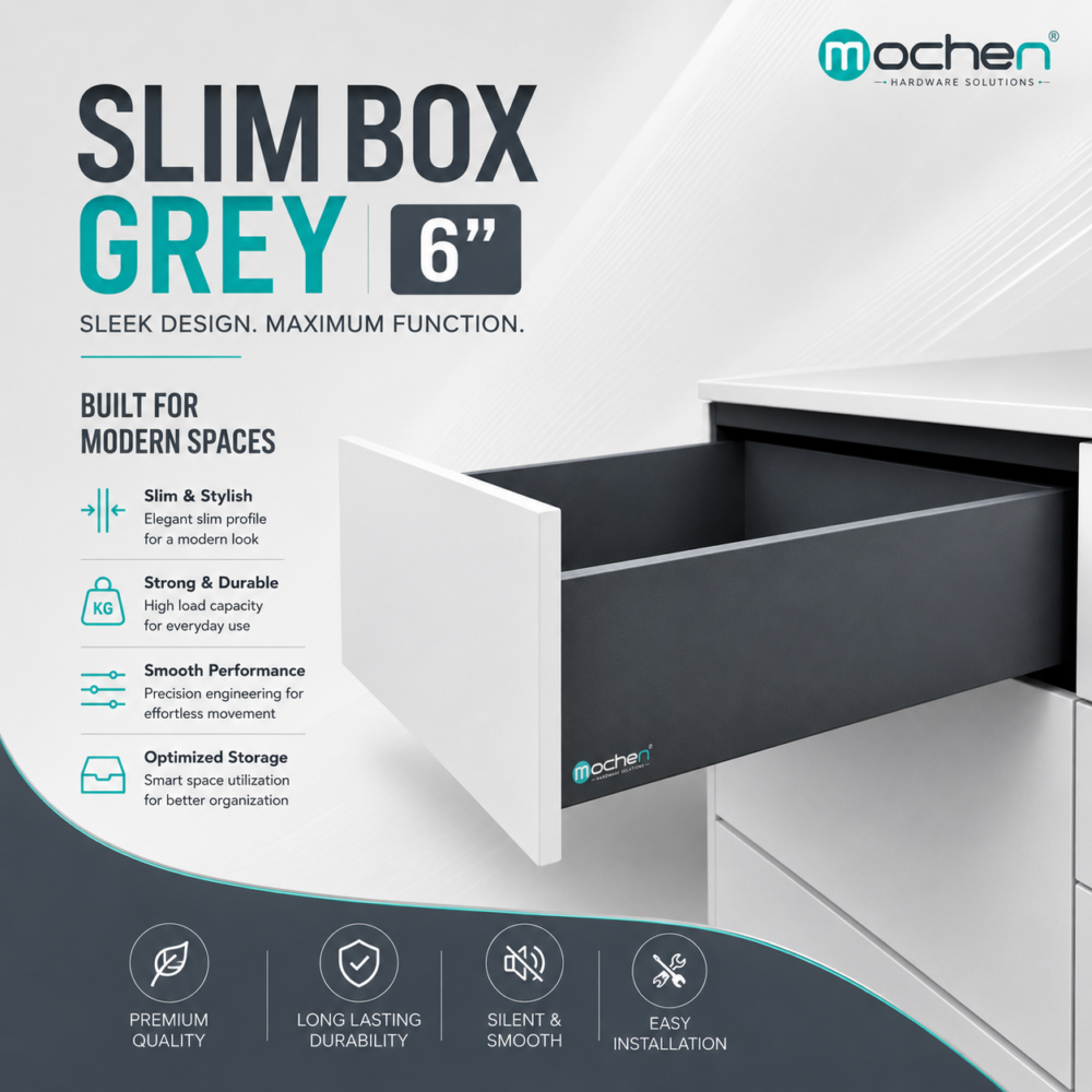 SLIM BOX GREY (6")