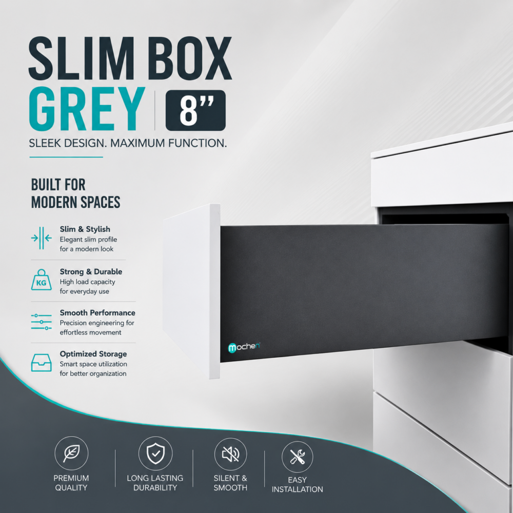 SLIM BOX GREY (8")