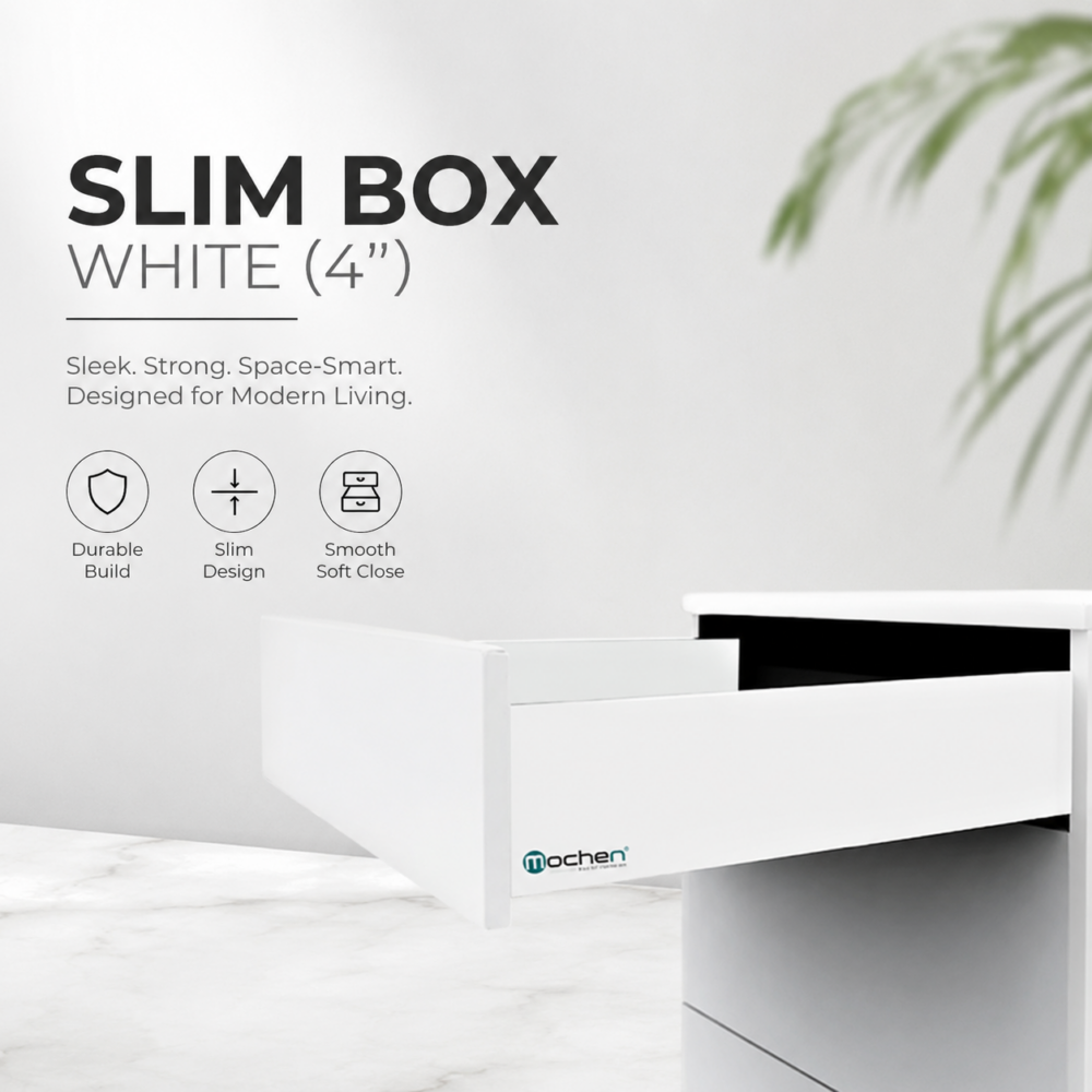 SLIM BOX WHITE (4")