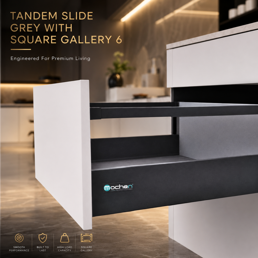 TANDEM SLIDE GREY WITH SQUARE GALLERY (6")