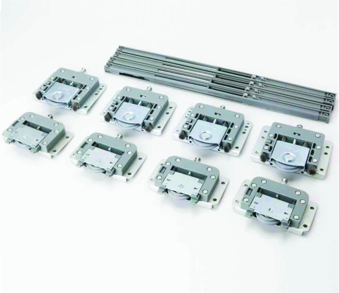 WARDROBE SLIDING ROLLER SOFT CLOSE (ZINC)