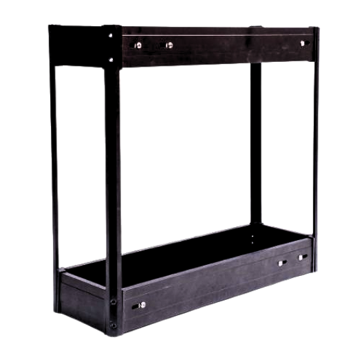 MATTE GREY BOTTLE PULLOUT 2 SHELF (WITH UNDER MOUNT QUADRO)