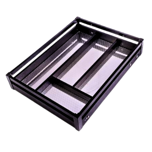 MATTE GREY CUTLERY BASKET - 4"