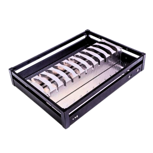 MATTE GREY CUP & SAUCER BASKET 4"