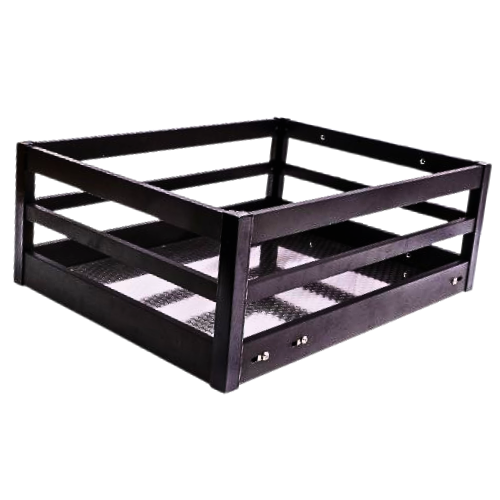 MATTE GREY PLAIN BASKET - 8"