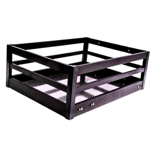 MATTE GREY GRAIN BASKET - 8"