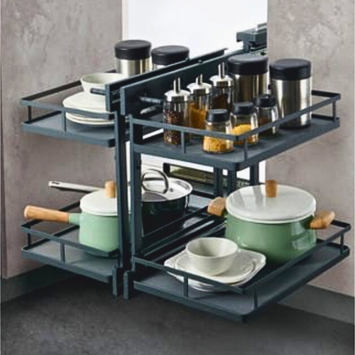 GREY DIAMOND ARENA UNIVERSAL MAGIC CORNER (SOFT CLOSE)