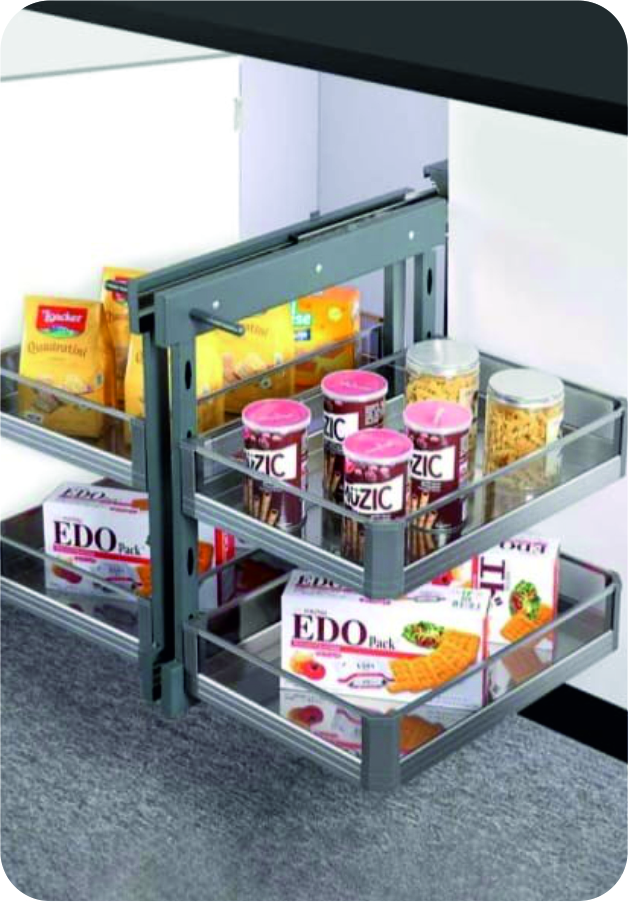 PREMIUM GLASS UNIVERSAL MAGIC CORNER (SOFTCLOSE)