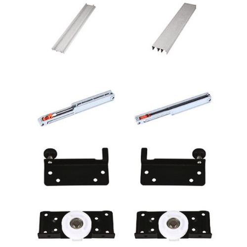 DOUBLE TRACK ROLLER SOFT CLOSE (BLACK)