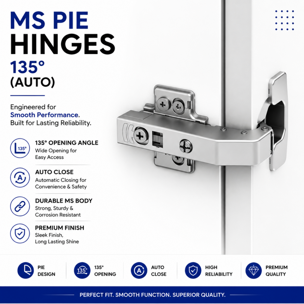 MS PIE HINGES 135° (AUTO)