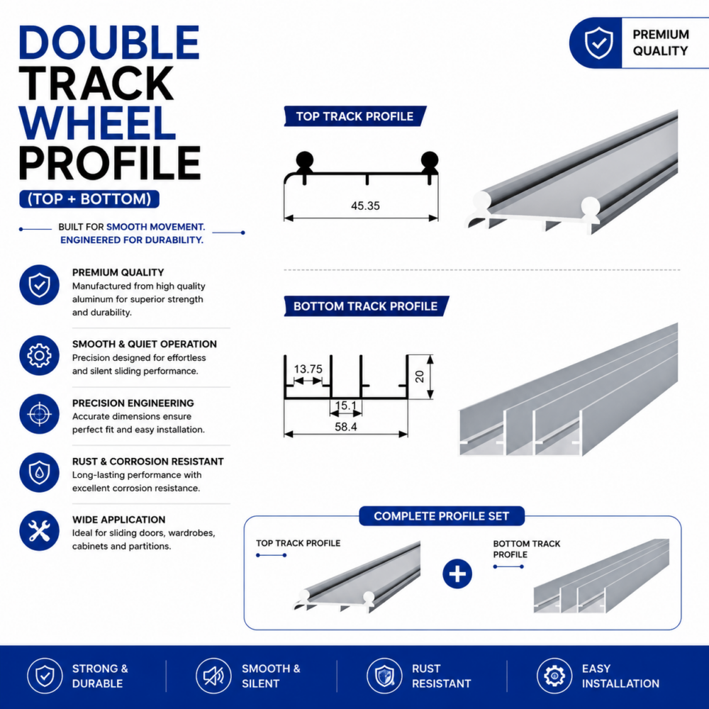 DOUBLE TRACK WHEEL PROFILE (TOP + BOTTOM)