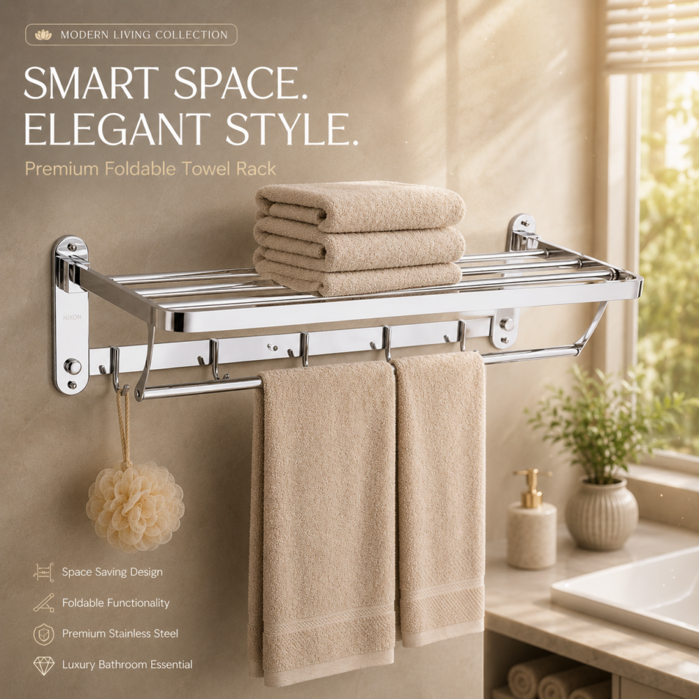 FOLDABLE TOWEL RACK