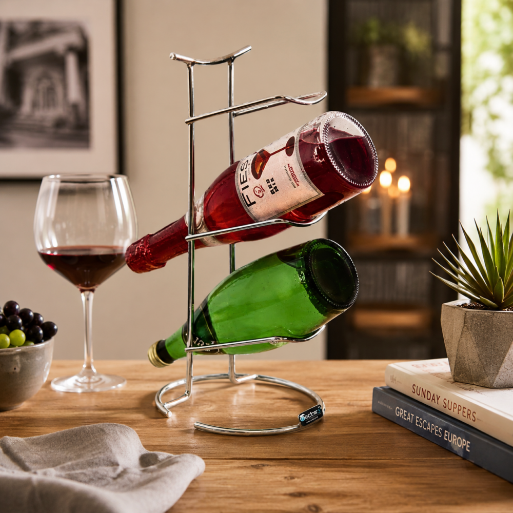 THREE BOTTLE RACK