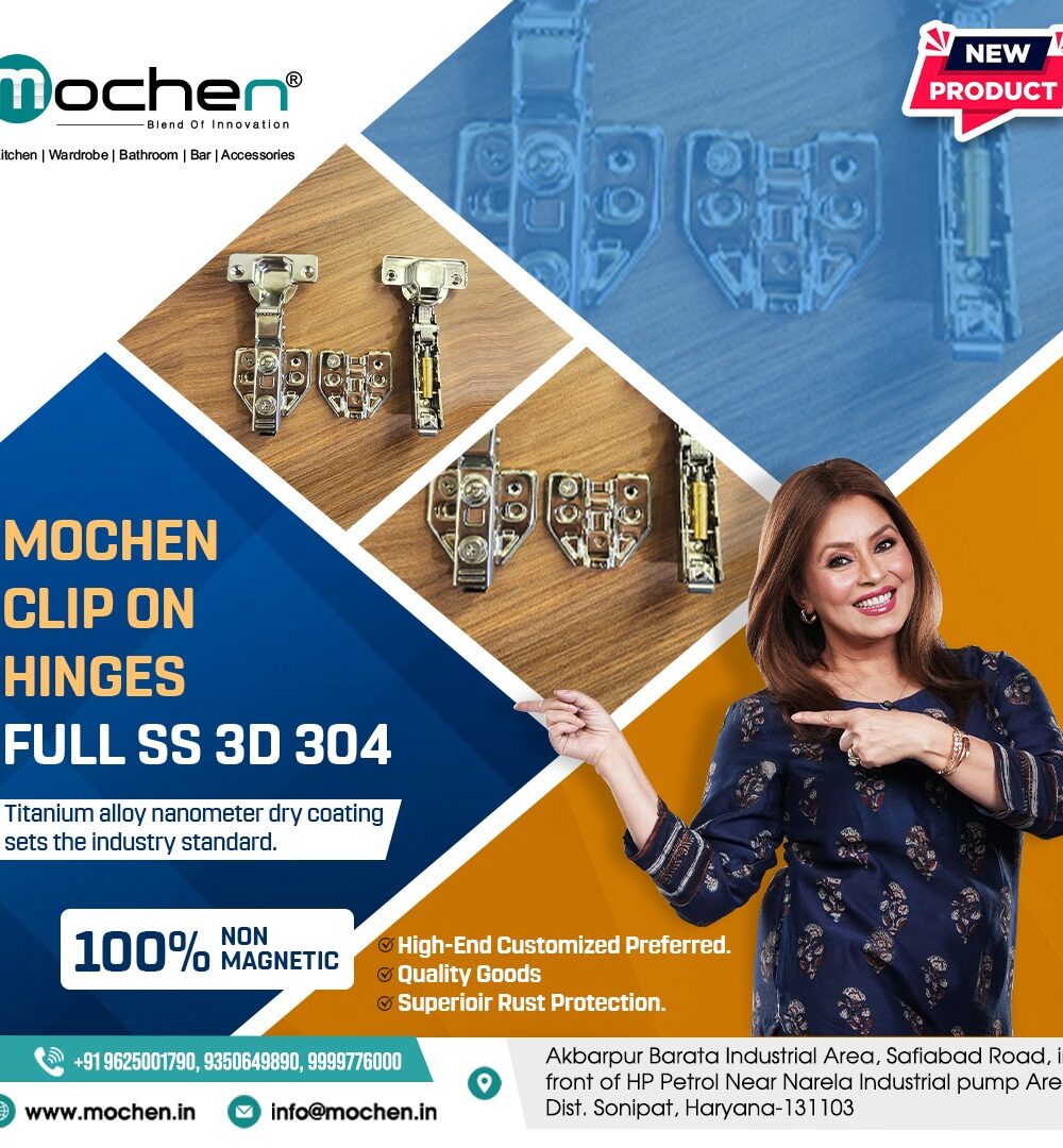 Mochen Clip On Hinges Full SS 3D (304)