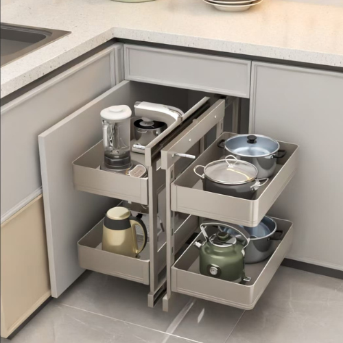 Premium Champagne Universal Magic Corner ( Soft Close)