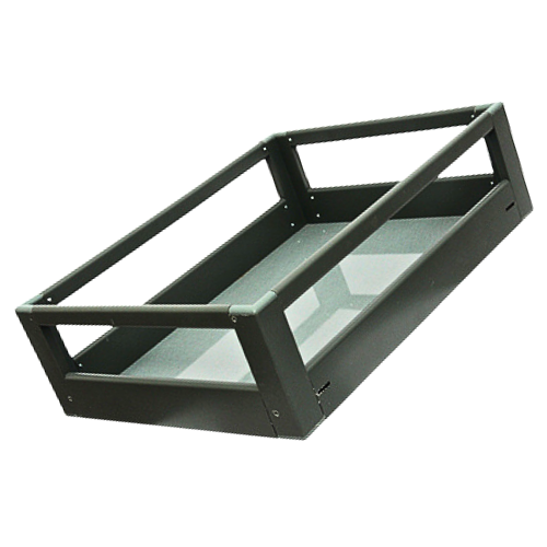 MATTE GREY PLAIN BASKET - 6"