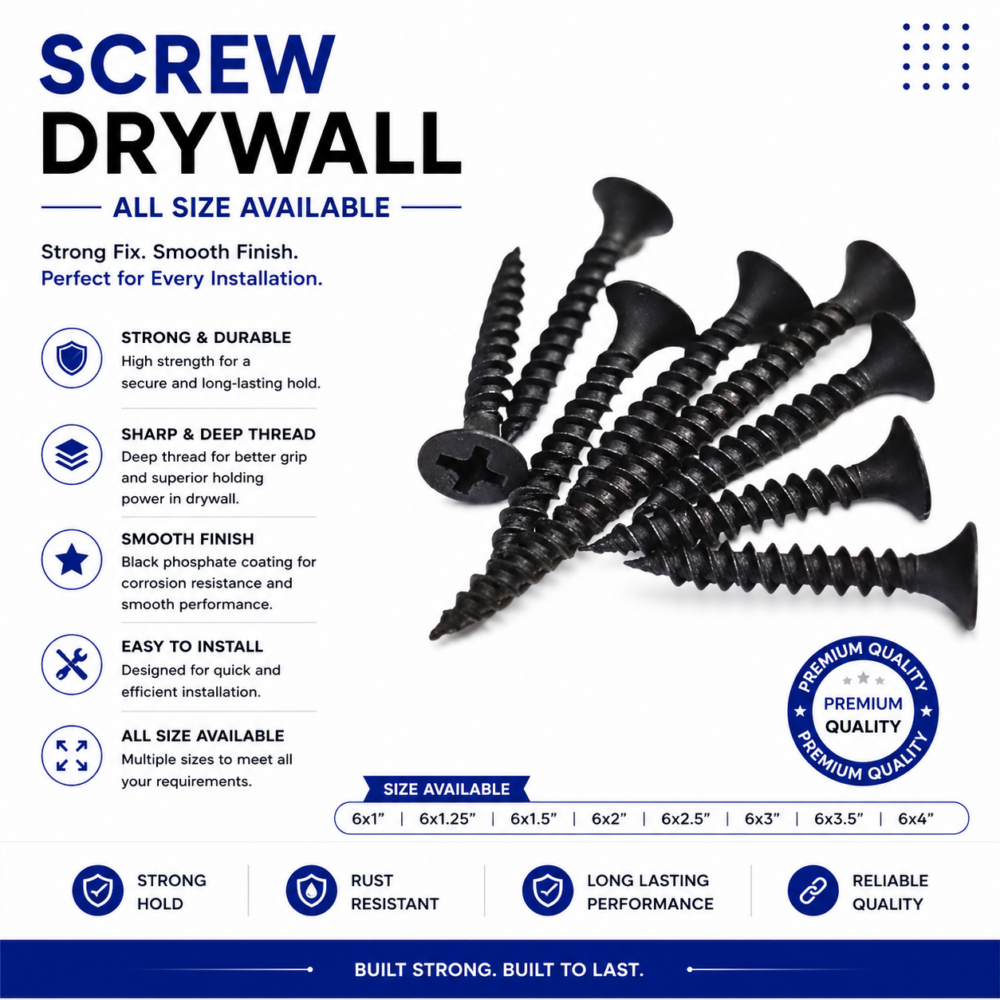SCREW DRYWALL ALL SIZE AVAILABLE