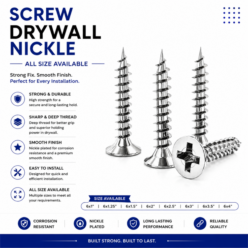 SCREW DRYWALL NICKLE ALL SIZE AVAILABLE