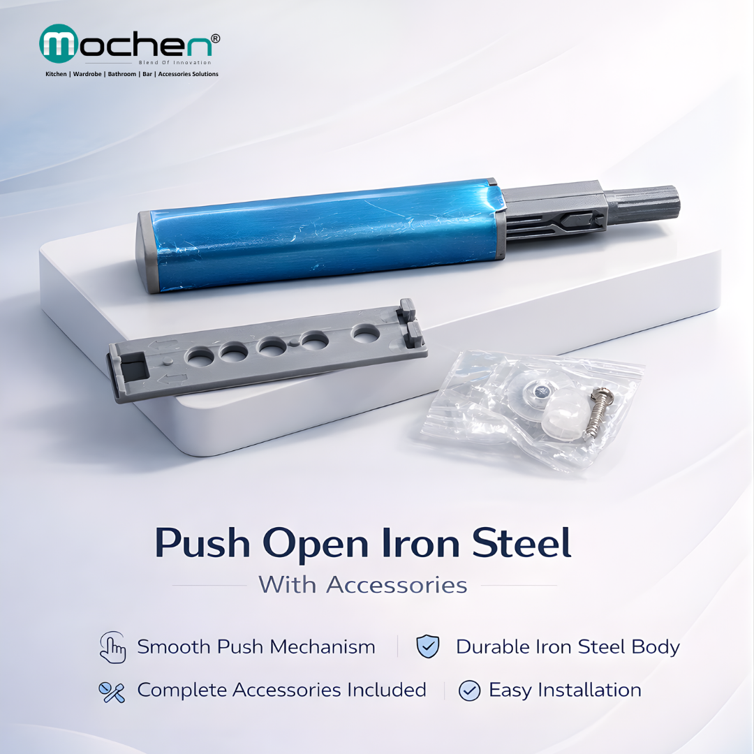 Push Open Iron Steel With Accessories