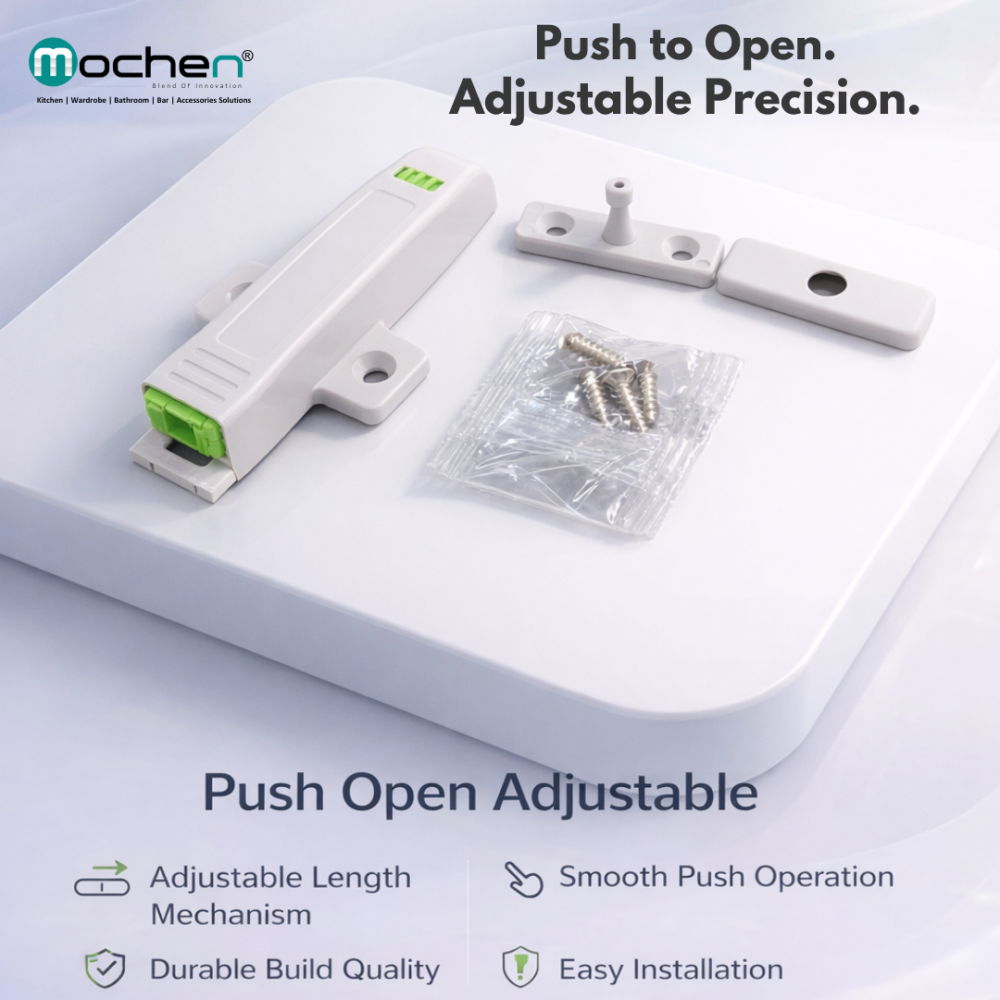 Push to Open. Adjustable Precision.