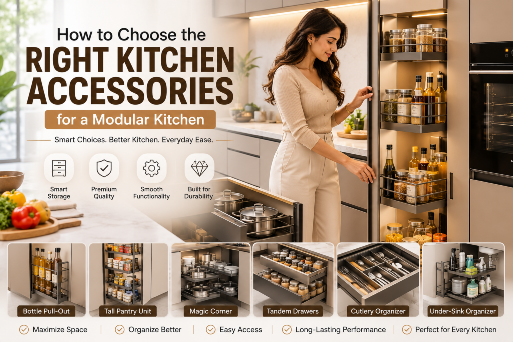 How to Choose the Right Kitchen Accessories for a Modular Kitchen
