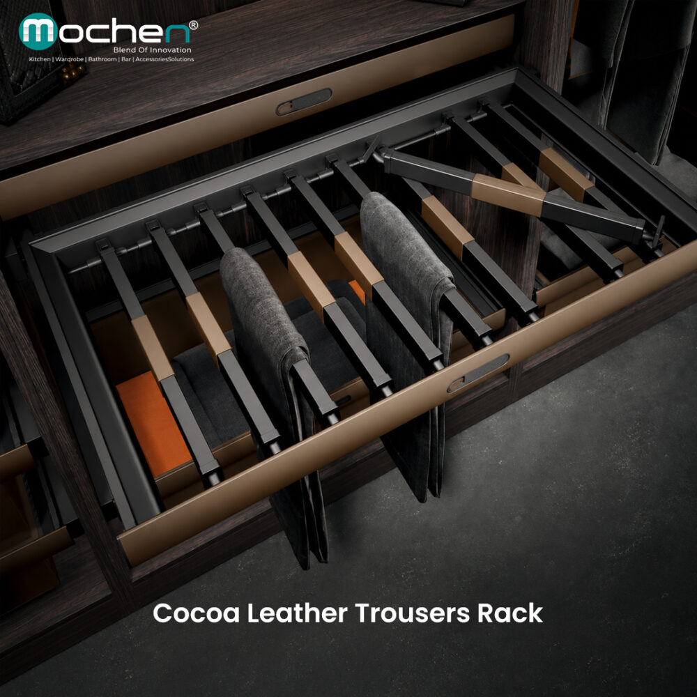 Cocoa Leather Trousers Rack