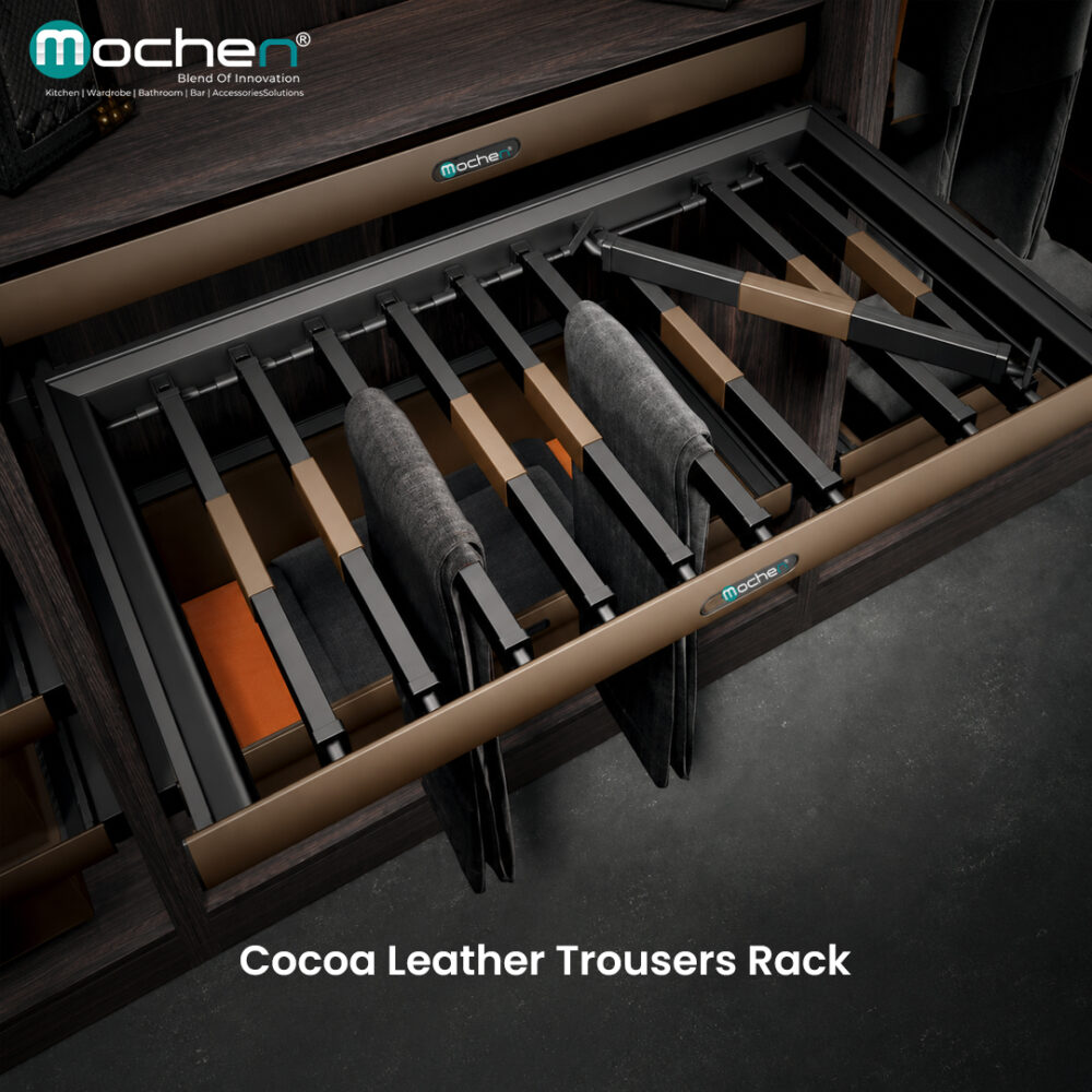Cocoa Leather Trousers Rack