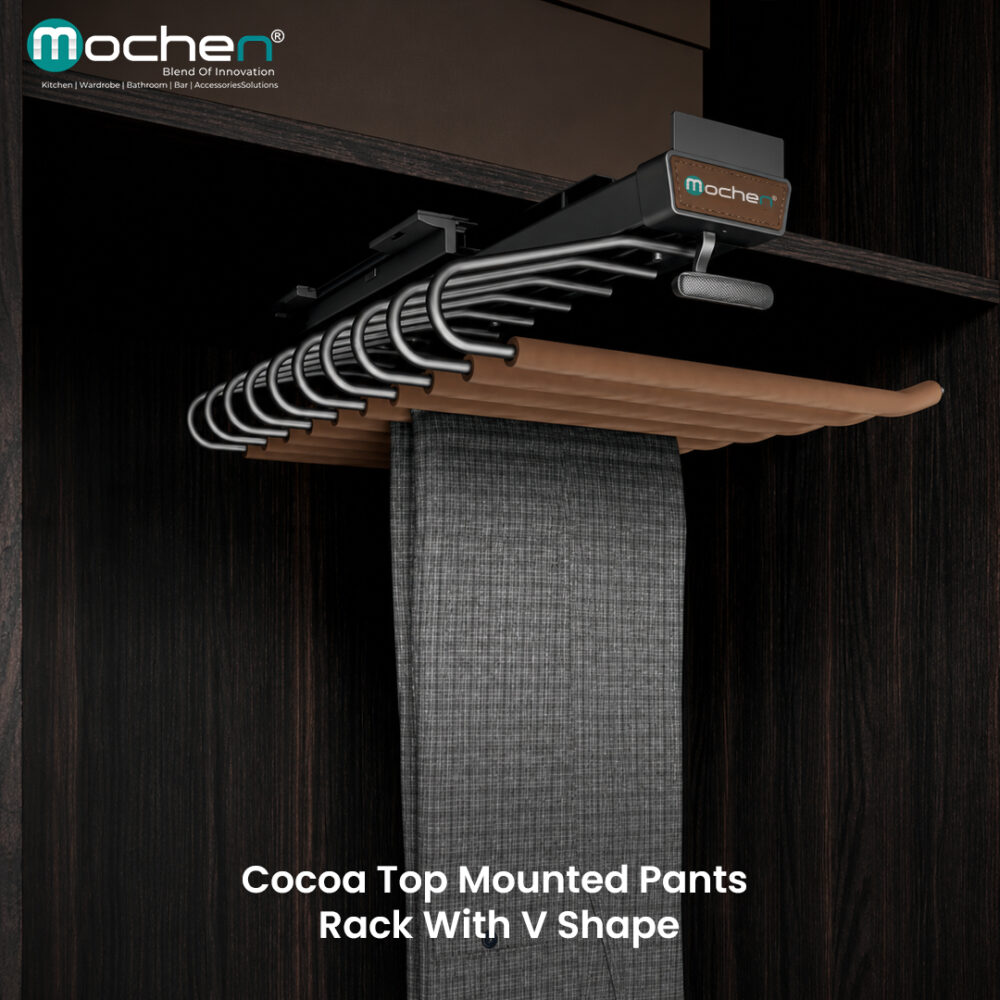Cocoa Top Mounted Pants Rack With V Shape