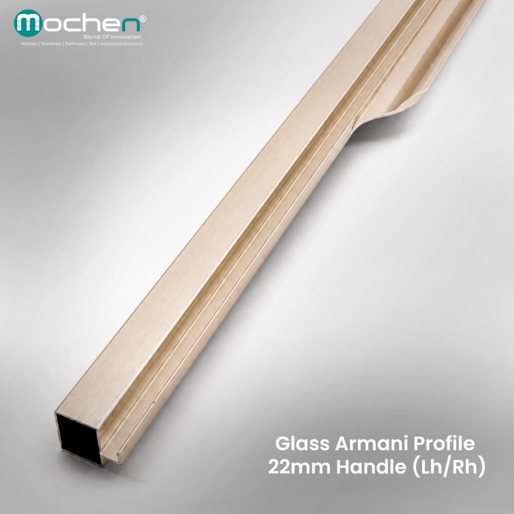 Glass Armani Profile  22mm Handle (Lh/Rh)